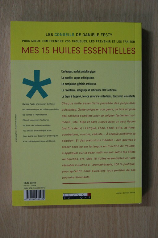 Mes 15 Huiles Essentielles