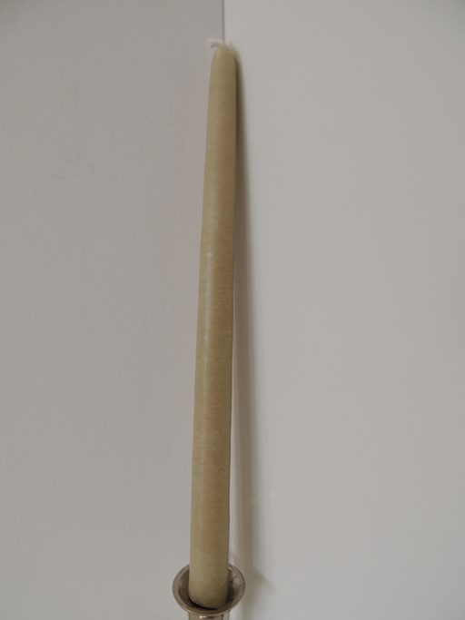 Bougie conique Beige lin 2.2 x 30