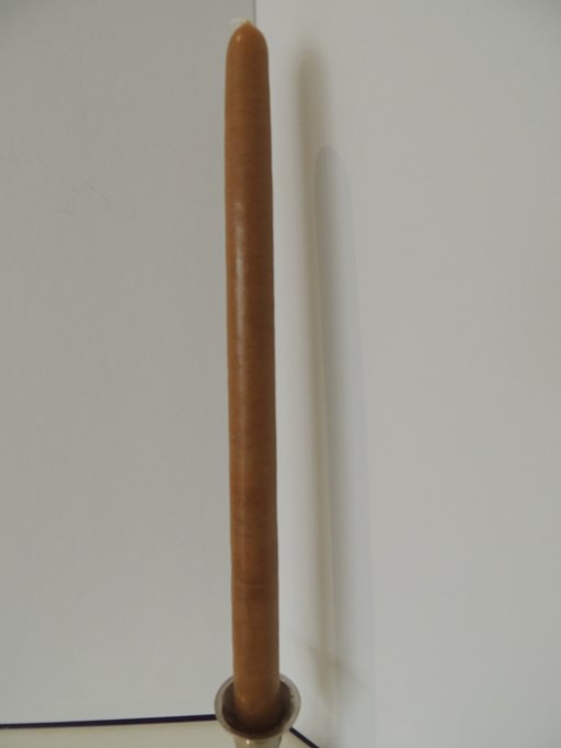 Bougie conique Brun noisette  2.2 x 30