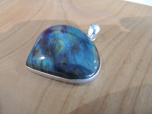 Pendentif Labradorite Coeur Argent