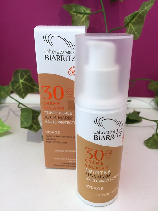 Crème Solaire Visage 30 teinte dorée