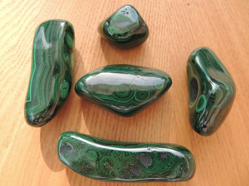 Malachite polie verte PM